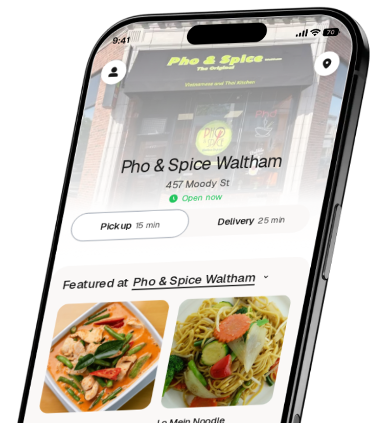 Pho & Spice Waltham app preview